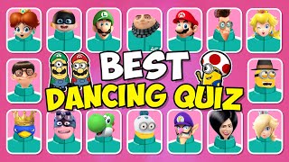 🍄Super Mario Bros x 🤓Despicable Me 4 Characters BEST DANCING Quiz Challenge 🕺🏻💃🏻🎶Squid Game 2 Dances