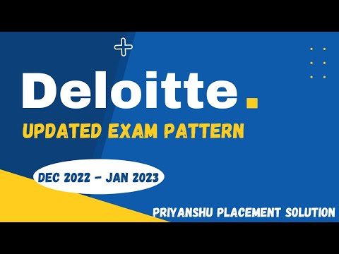 Deloitte Latest Exam Pattern 2023 | DEC 2022 | Deloitte Syllabus | Deloitte assessment test 2023