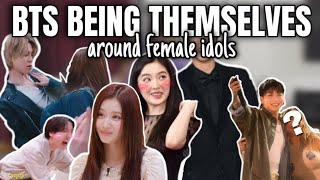 BTS being themselves around female idols 😂