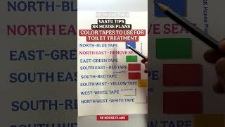 Toilet Vastu Correction: Use the right color tape! 🎨✨ | टॉयलेट वास्तु सुधार (S NO 2788)