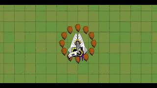 Robot programming game with a fully programmable robot arm.