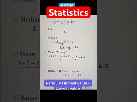 Statistics #maths #statistics #mode #median #mean #gcsemaths #mathematics