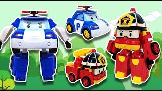 變形警車珀利和消防車羅伊超級變身！波子玩具 | BoZi toys