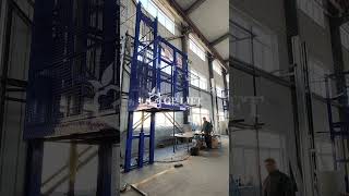 How safety door works #cargolift #hydrauliccargolift