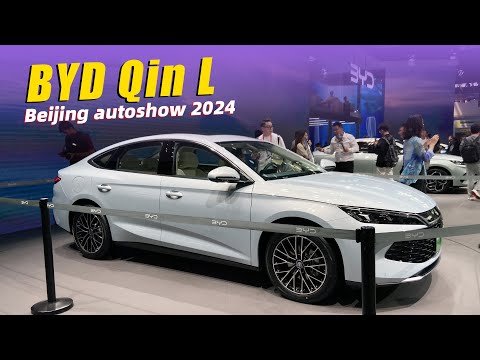 北京車展人最多的車！ 比亞迪秦L，純電續航60和90公里 | 2024北京車展| BYD qin L | beijing autoshow 2024