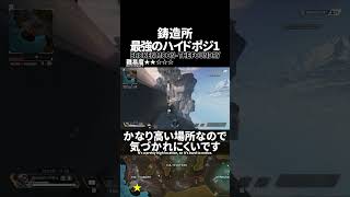高いところなのでバレにくいハイドポジ！鋳造所の最強ハイドポジ1 in ブロークンムーン【Apex Legends】