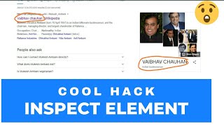 HOW TO SAVE INSPECT ELEMENT CHANGES PERMANENT || LIKE COOL HACK.