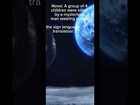 the sign language translator on the news
