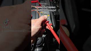 Tip! How To Test A Wire Using OHMS To Check RESISTANCE or an OPEN In The Wire #automobile #bmwdiy