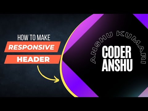 Responsive header | how to make a Responsive header  | Responsive header with HTML CSS