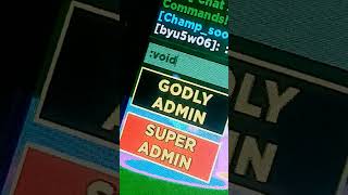 :VOID #roblox #freeadmin