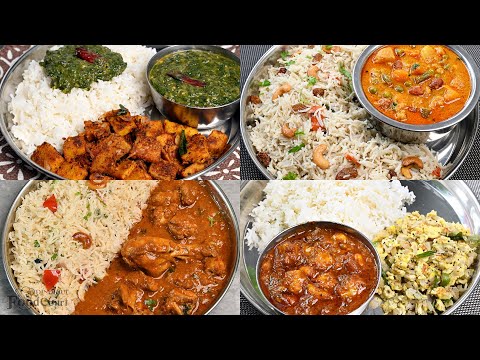 4 Days 4 Lunch Combo Recipes/ Easy & Tasty Lunch Combo/ Lunch Recipes