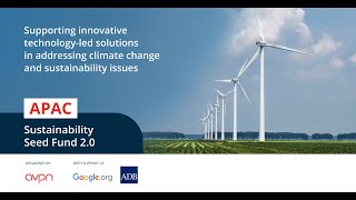 AVPN APAC Sustainability Seed Fund 2.0