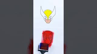 deadpool and wolverine amazing paint art #deadpool #art #shorts