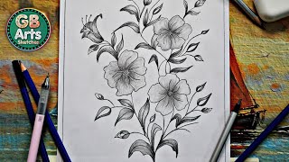 How to make and Shade Flowers || Timelapse || Satisfying ||  @GREENBoard