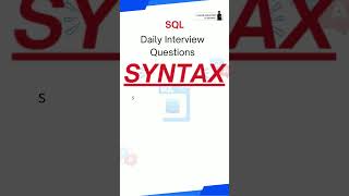 SQL Interview Questions #sql #sqlinterview #sqltips #sqlquery