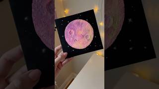Beginner canvas craft using tissue🧻🌛 #artidea #canvasidea