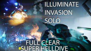 Helldivers 2 - ILLUMINATE INVASION SOLO - Solo D10 Full Clear - AutoCannon Loadout - Super Helldive