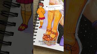 Did you notice it too?? 😁👌 #artshorts #ohuhumarkers #velma #scoobydoo #springonshorts