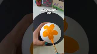 Balloon flower painting hack #shorts #painting #easypainting
