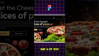 Figma Challenge Day 6 of 100. Pizza Website UI Design #prajwolgfx #figmadesign #figma #figmaui #uiux