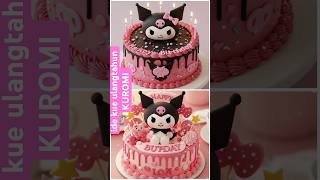 ide kue ulang tahun kuromi sanrio pink