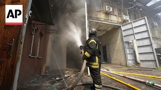Aftermath of Russia strikes on Odesa and Kharkiv in Ukraine