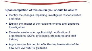 Final ICH GCP E6 R2: Changes Impacting Clinical Investigators Trailer
