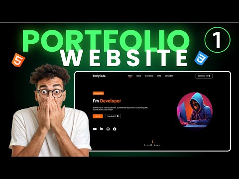 Build a Responsive Portfolio Website | HTML & CSS