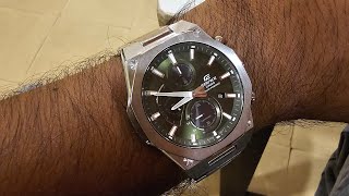 Casio Edifice EFS-S570D-3AUDF Analog Green Dial Men (ED643) #Solar #Chronograph