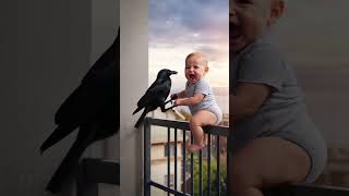 🥺🙏 That Crow Literally Saved The Baby's Life