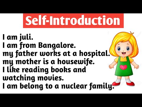 Self Introduction / English conversation pratice / English learning