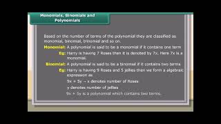CBSE Class 8 Mathematics CHAPTER NAME Algebraic expression and identities