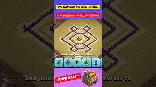 Th7 Best WAR AND CWL BASE #clashofclans #geniusclash
