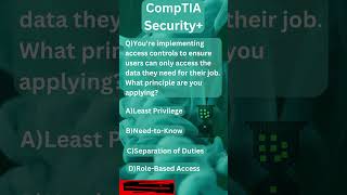 Access Control Challenge: Can You Name the Principle?🔐#comptia  #securityplus #accesscontrolsystems