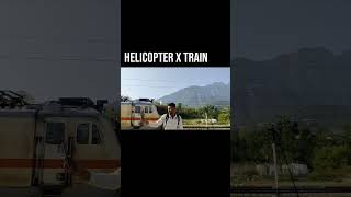 Katra station helicopter #indianrailways #kashmirexpress #katra