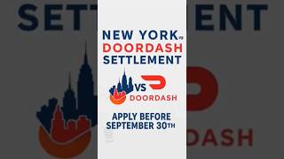 Doordash Settlement. Deadline line September 30th #classactionlawsuit   #nylawyer #Doordash #gigwork