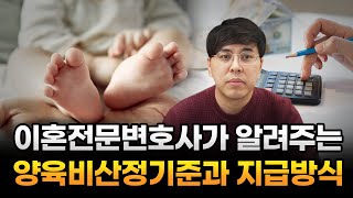 이혼 시 양육비산정기준과 지급방식, 대전이혼전문변호사