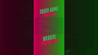 Squid Game Inspired Website Preloader Animation | HTML CSS JavaScript #shorts
