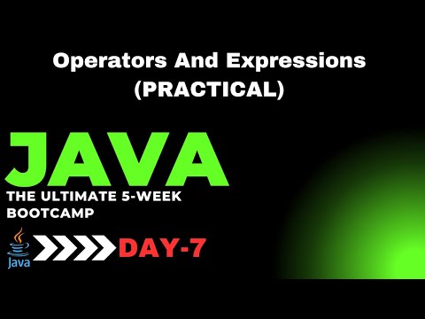 Operators And Expressions Practical Session || 5 Week Bootcamp || Beginner To Advanced