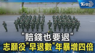「賠錢也要退」 志願役「早退數」年暴增四倍｜TVBS新聞 @TVBSNEWS02