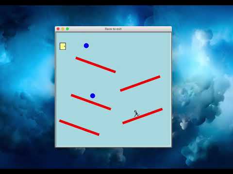 Easy Race to exit platform game with Python 3 and Turtle