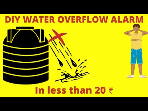 DIY Water overflow alarm | Water sensor #science #project #2021 #scienceproject #ideas #wateralarm