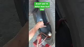 Patching Flat Tyre