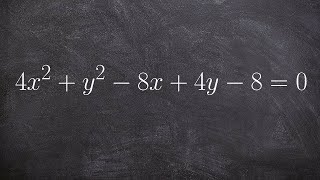 How to find the center, foci and vertices of an ellipse