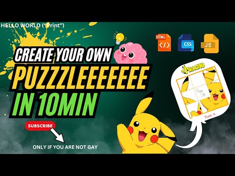 🧩 Solve the Pikachu Puzzle! | Fun JavaScript Project for Beginners