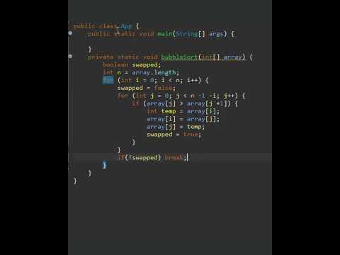 Bubble Sort in UNDER 60 Seconds in #java #programming #algorithm