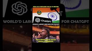 India Leads ChatGPT Race🇮🇳#ChatGPT#IndiaTech#TechNews#AIRevolution#SamAltman#real#ai#usage#depend#yt