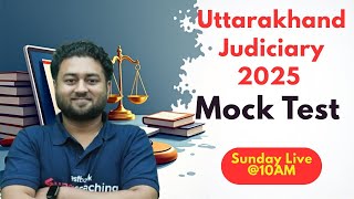 Uttarakhand Judiciary Prelims Mock Test  #ukpsc #ukpcsj #judiciaryexam