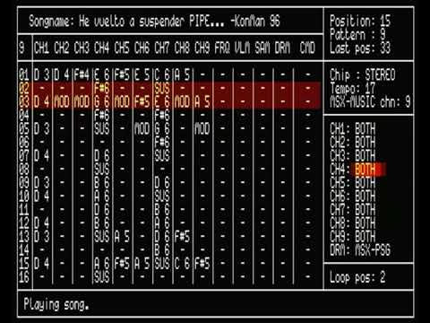 He vuelto a suspender PIPE [MSX, OPLL+OPL1]